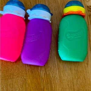 Kids squeasy silicone food pouch